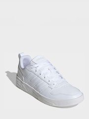 adidas White Courtwave Trainers - Image 3 of 9