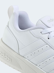 adidas White Courtwave Trainers - Image 8 of 9