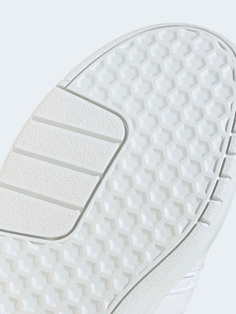 adidas White Courtwave Trainers - Image 9 of 9