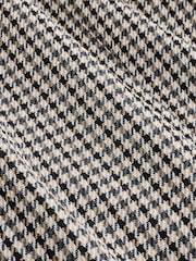 Neutral Dogtooth Cinched Single Breasted Blazer - Image 9 of 9