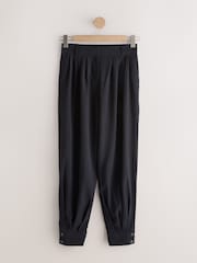 Noir - Balloon Leg Tailored Trousers - Image 6 de 9