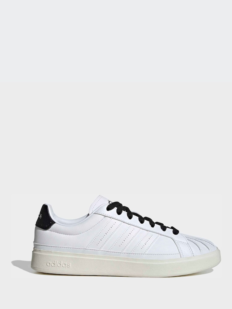 adidas White Streettalk Sleek Cut Trainers - Image 2 of 9 adidas White Streettalk Sleek Cut Trainers - Image 2 of 9