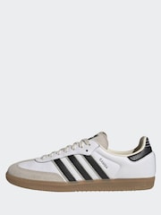 adidas Originals White Samba OG Trainers - Image 3 of 10