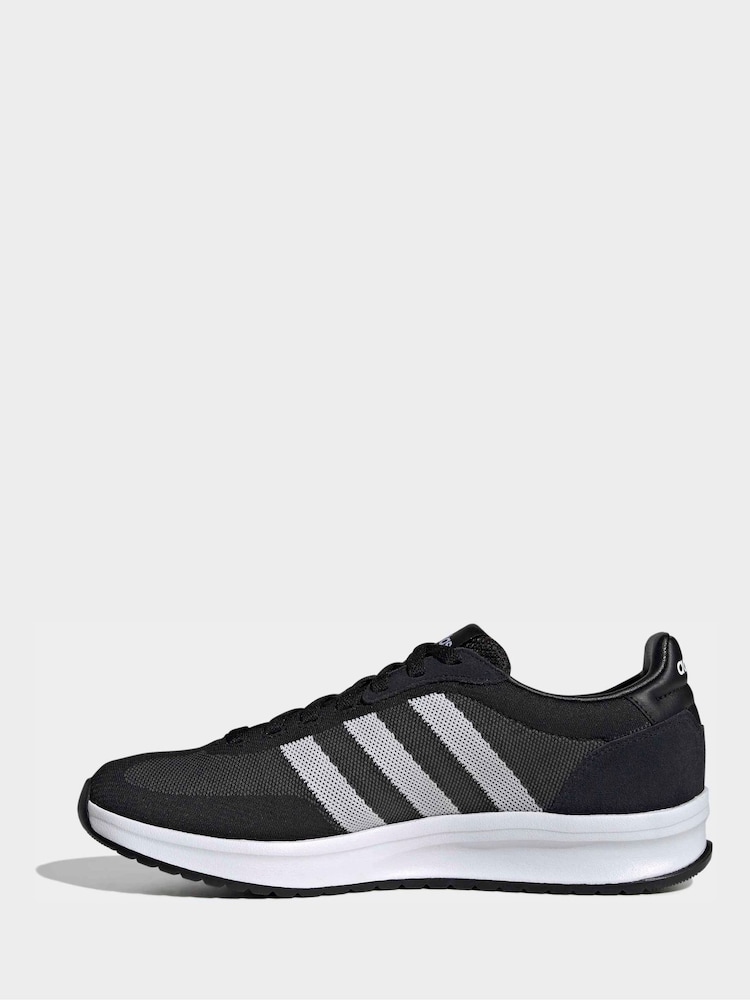 adidas Black Run 70s 2.0 Knit Trainers - Image 2 of 8