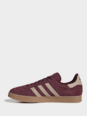 adidas Originals Burgundy Gazelle Trainers - Image 2 of 8