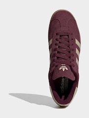 adidas Originals Burgundy Gazelle Trainers - Image 6 of 8