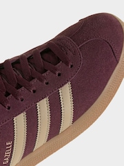 adidas Originals Burgundy Gazelle Trainers - Image 8 of 8