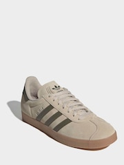 adidas Originals Beige Gazelle Trainers - Image 3 of 9