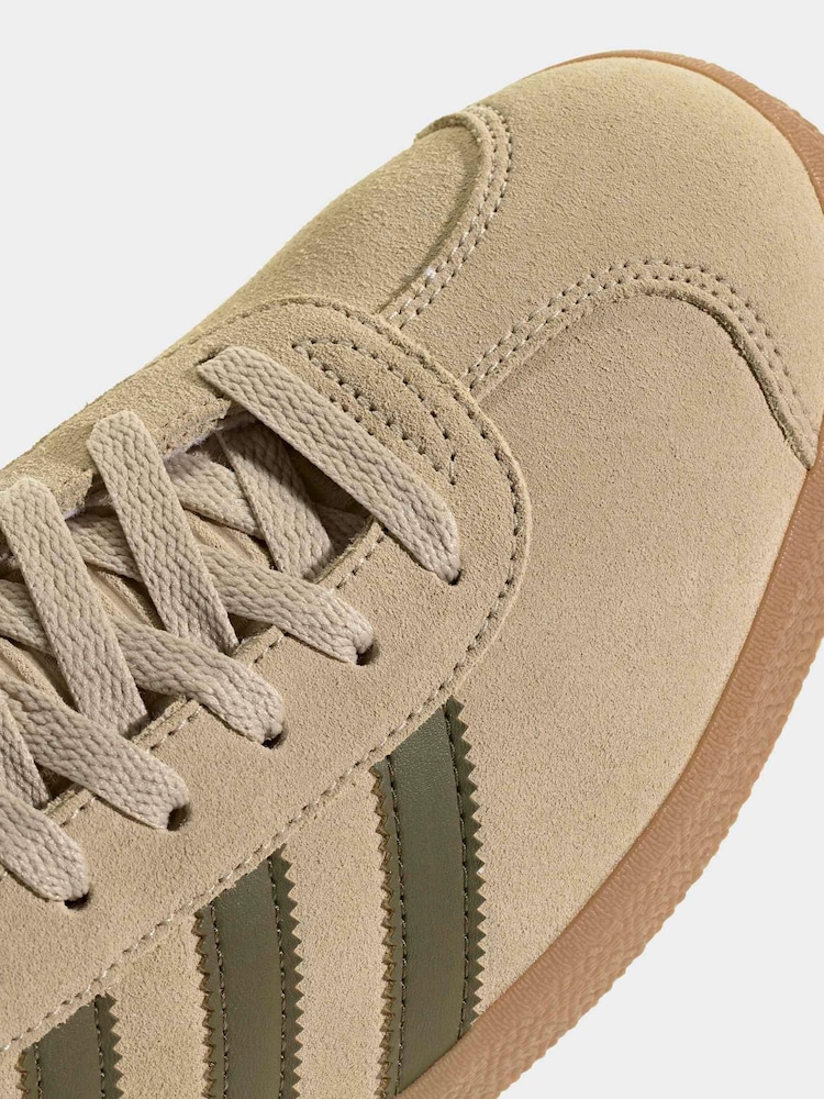 adidas Originals Beige Gazelle Trainers - Image 9 of 9 adidas Originals Beige Gazelle Trainers - Image 9 of 9