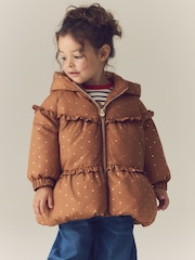 Toffee Gold Shower Resistant Padded Coat (3mths-7yrs) - Image 1 of 10