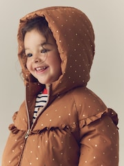 Toffee Gold Shower Resistant Padded Coat (3mths-7yrs) - Image 4 of 10