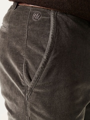 Gris de charbon de bois - Pantalon droit en velours côtelé FatFace - Image 2 de 5