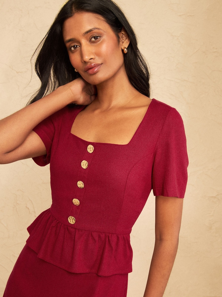 Love & Roses Red Dress - Image 4 of 4