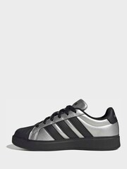 adidas Grey Street Talk Lace Junior Trainers - Image 4 of 9