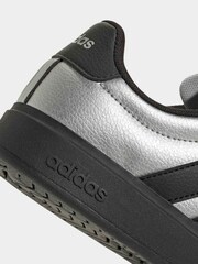 adidas Grey Street Talk Lace Junior Trainers - Image 7 of 9