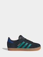 adidas Originals Black Junior Gazelle Trainers - Image 3 of 8