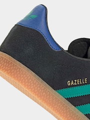 adidas Originals Black Junior Gazelle Trainers - Image 7 of 8