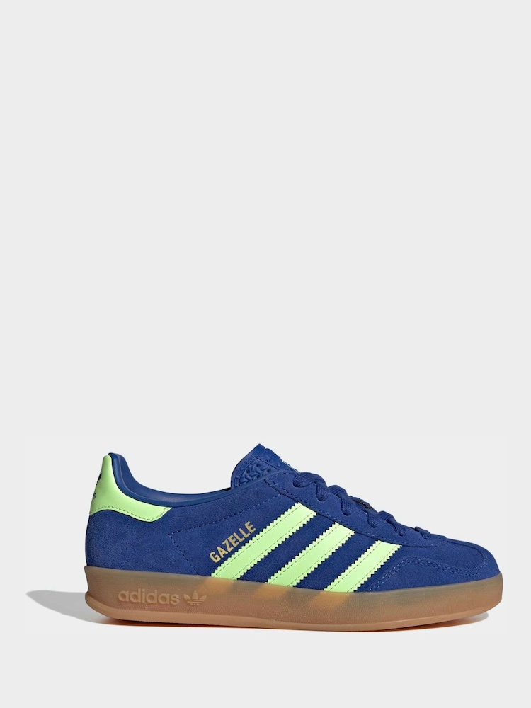 adidas Originals Blue Gazelle Indoor Trainers - Image 1 of 10 adidas Originals Blue Gazelle Indoor Trainers - Image 1 of 10