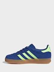 adidas Originals Blue Gazelle Indoor Trainers - Image 2 of 10