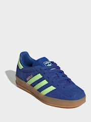 adidas Originals Blue Gazelle Indoor Trainers - Image 4 of 10
