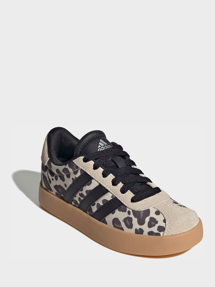 adidas Brown VL Court 3.0 Kids Trainers - Image 1 of 9