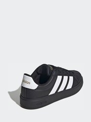 adidas Black/White Street Talk Lace Junior Trainers - Image 2 of 9