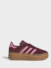 adidas Originals Red Gazelle Bold Junior Trainers - Image 2 of 9