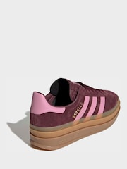 adidas Originals Red Gazelle Bold Junior Trainers - Image 4 of 9
