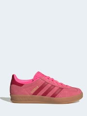 adidas Originals Pink Gazelle Indoor Trainers - Image 3 of 8