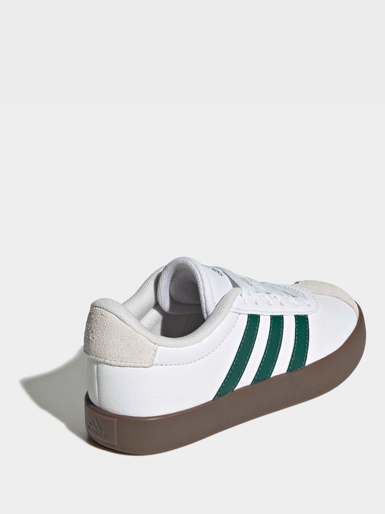 adidas White VL Court 3.0 Trainers - Image 2 of 10 adidas White VL Court 3.0 Trainers - Image 2 of 10