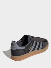 adidas Originals Grey Gazelle Indoor Trainers - Image 2 of 8