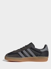 adidas Originals Grey Gazelle Indoor Trainers - Image 4 of 8