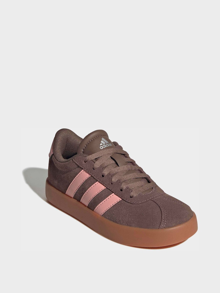 adidas Brown VL Court 3.0 Trainers - Image 1 of 10 adidas Brown VL Court 3.0 Trainers - Image 1 of 10