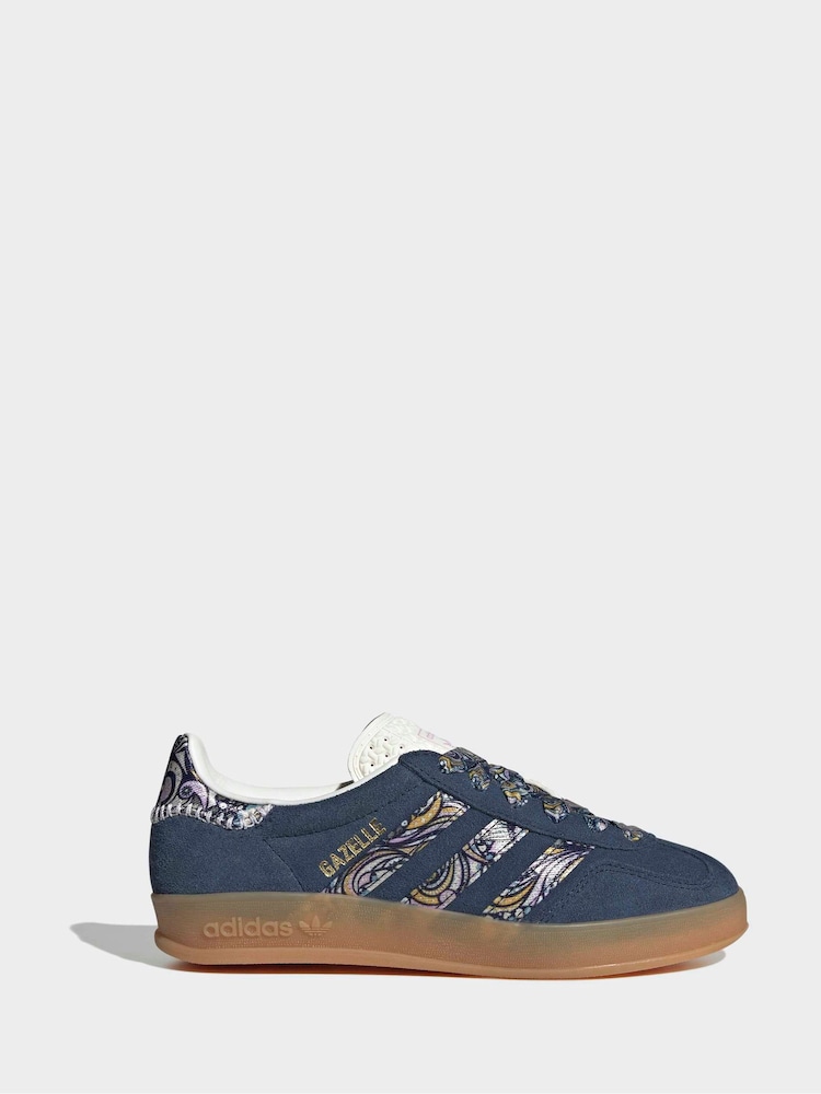 adidas Originals Blue Gazelle Indoor Trainers - Image 1 of 8 adidas Originals Blue Gazelle Indoor Trainers - Image 1 of 8