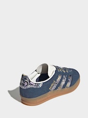 adidas Originals Blue Gazelle Indoor Trainers - Image 4 of 8