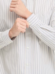 Casual Friday Blue CFKNUD Striped Long Sleeve Shirt - Image 4 of 8