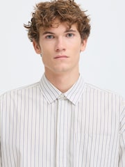 Casual Friday Blue CFKNUD Striped Long Sleeve Shirt - Image 5 of 8