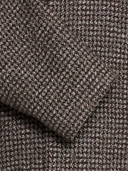 Casual Friday Brown CFFRIDOLF Houndstooth Wool Mix Overcoat - Image 8 of 8