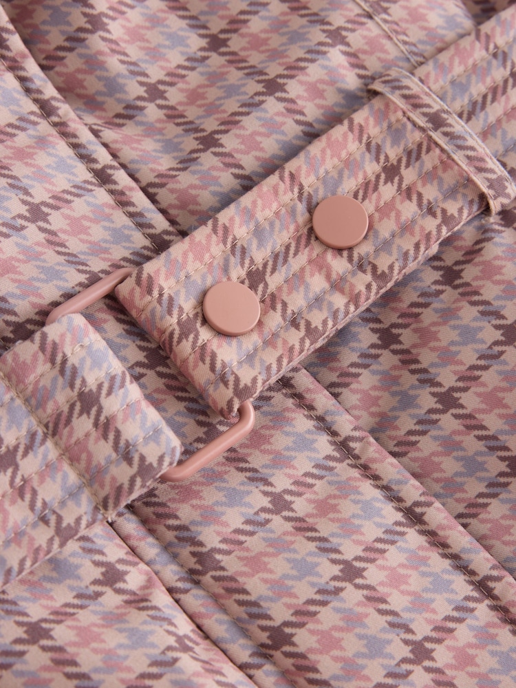 Pink Check Waterproof Belted Padded Coat (3-16yrs) - Image 10 of 10 Pink Check Waterproof Belted Padded Coat (3-16yrs) - Image 10 of 10