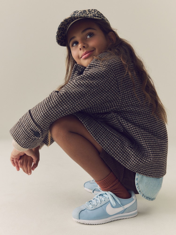 Brown Check Short Jacket With Wool (3-16yrs) - Image 2 of 10