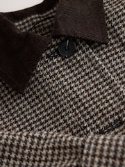 Brown Check Short Jacket With Wool (3-16yrs) - Image 9 of 10