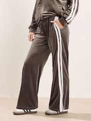 PixieGirl Petite Natural Velour Stripe Joggers - Image 2 of 6