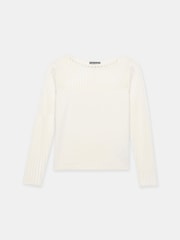 Mint Velvet Cream Sheer Knit Top - Image 7 of 8