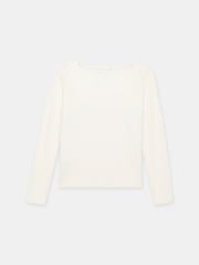 Mint Velvet Cream Sheer Knit Top - Image 8 of 8