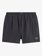 Fred Perry Grey Linen Blend Revere Collar Shirt - Image 4 of 5