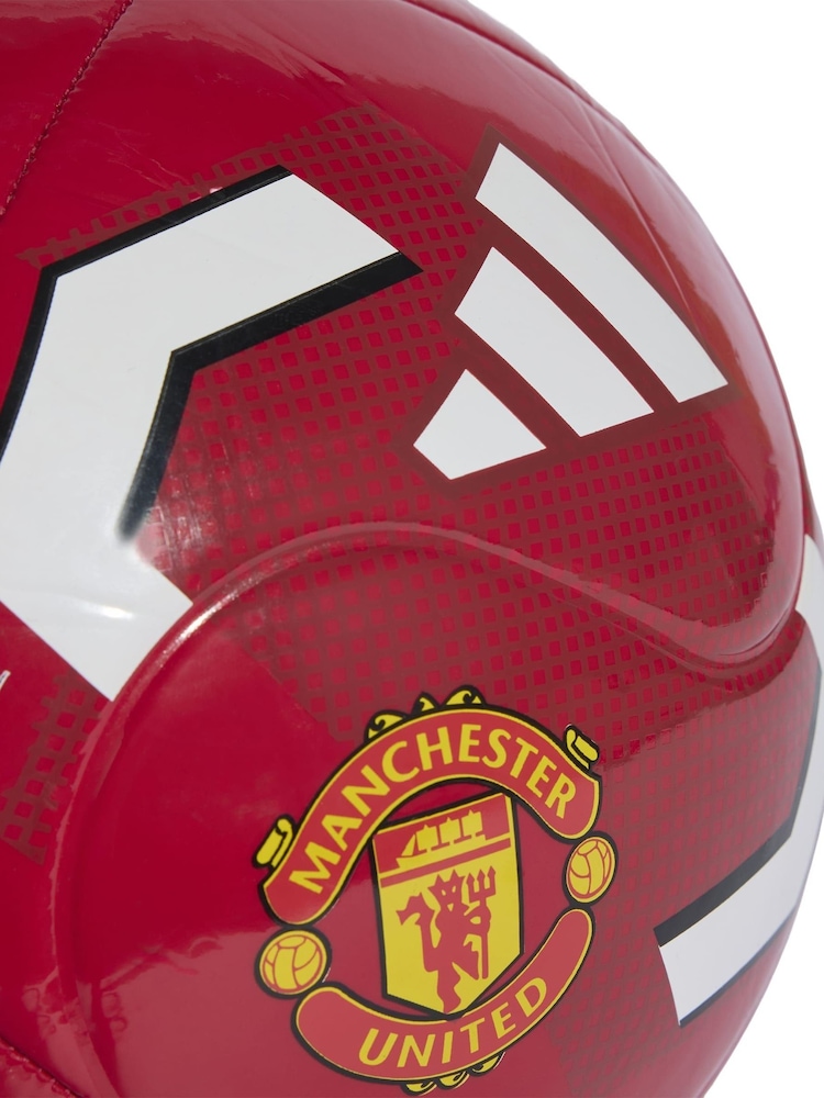 adidas Red Manchester United Home Club Ball - Image 4 of 4 adidas Red Manchester United Home Club Ball - Image 4 of 4