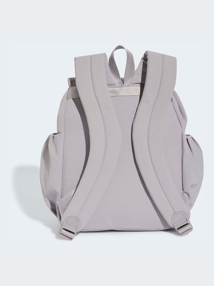 Gris - adidas Soft Lux Flap Backpack - Imagen 2 de 5