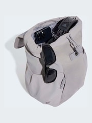 Gris - adidas Soft Lux Flap Backpack - Imagen 3 de 5