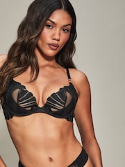 KBX Isabella Embroidered Non Pad Plunge Bra - صورة 3 من 5