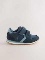 Navy Wide Fit (G) Touch Fastening Trainers - Image 2 of 5